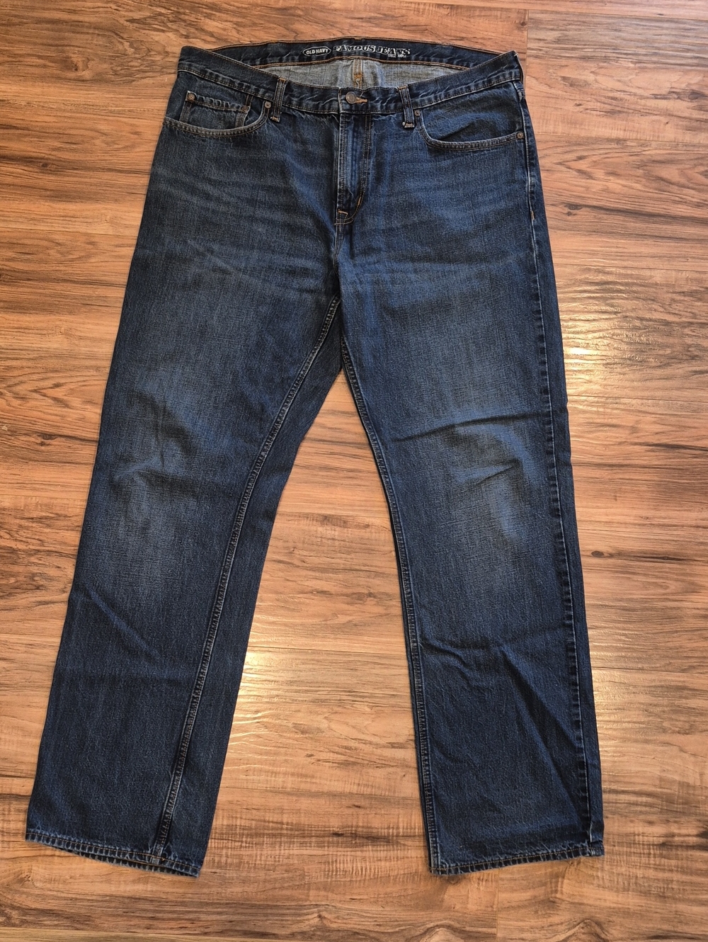 💙 Old Navy Men's "FAMOUS" Dark Blue Straight Jeans